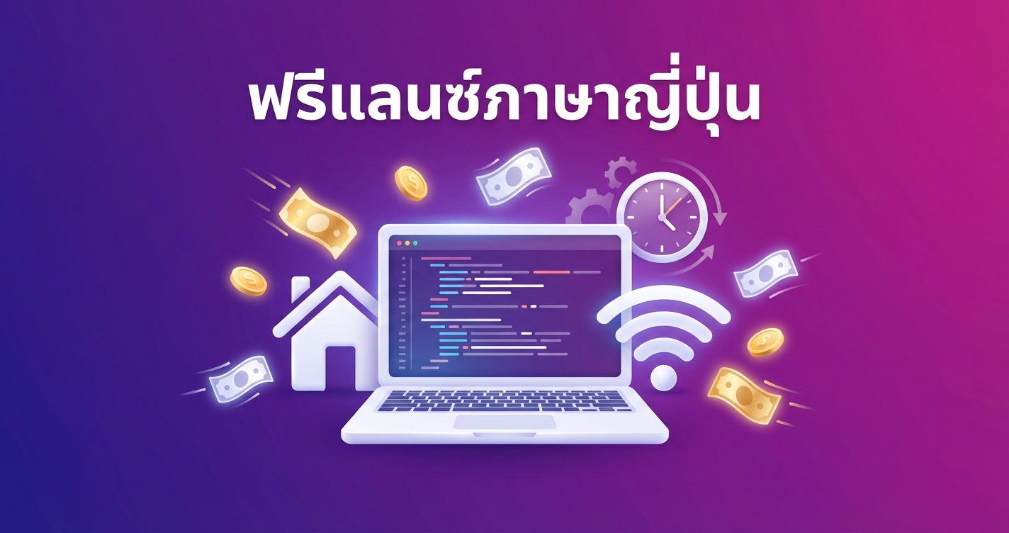 งานฟรีแลนซ์ภาษาญี่ปุ่น ทำที่บ้านรายได้ดี ไม่ต้องเข้าออฟฟิศ
