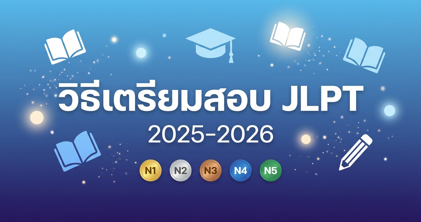 วิธีเตรียมสอบ JLPT ฉบับสมบูรณ์ 2025-2026