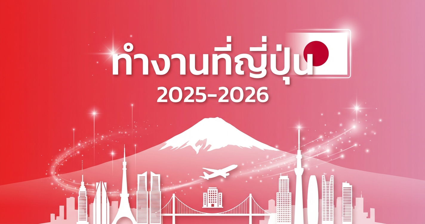 ทำงานที่ญี่ปุ่น 2025-2026 ต้องเตรียมอะไรบ้าง วีซ่า เงินเดือน ค่าครองชีพ